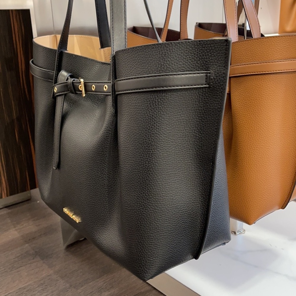 Michael Kors Emilia Large Tote Leather Shoulder Purse Handbag - Picture 13 of 16